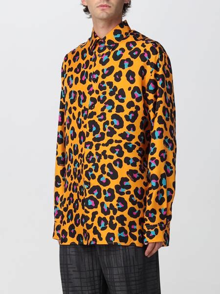 camicia versace leopardo prezzo|Camicia jacquard di raso Leopard .